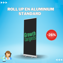 ROLL UP STANDARD EN ALUMINIUM SYSTÈME CLIC CLAC PRO 02