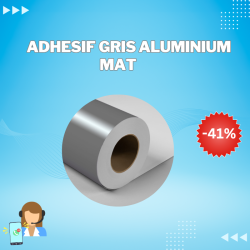 ADHESIF GRIS ALUMINIUM MAT PRO 11