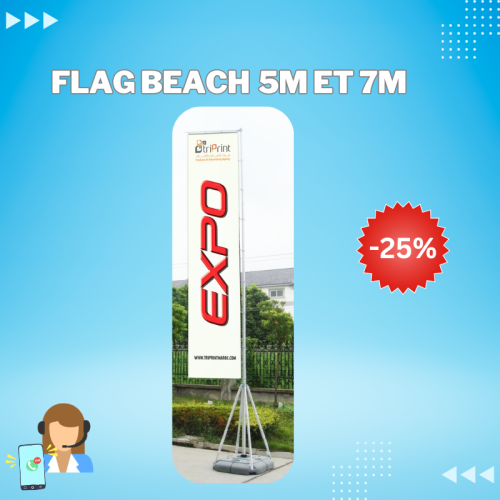BEACH FLAG 5M ET 7M PRO 08