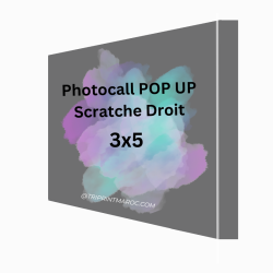 Photocall POP UP 3x5 Scratche Droit