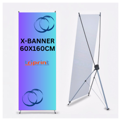 X BANNER 60X160CM EN ALUMINIUM