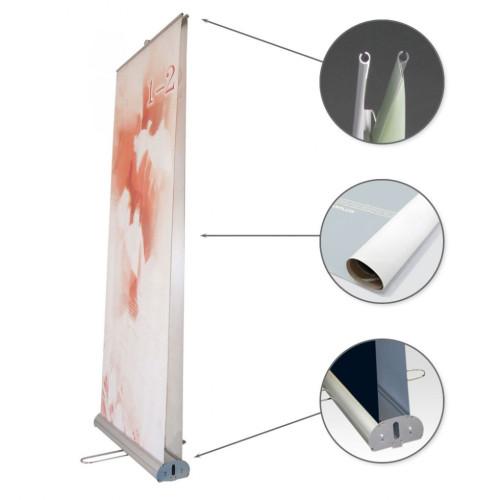 ROLL UP 85X200CM DOUBLE FACE