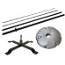 FLYING BANNER BASE X EN METAL AVEC BOUEE