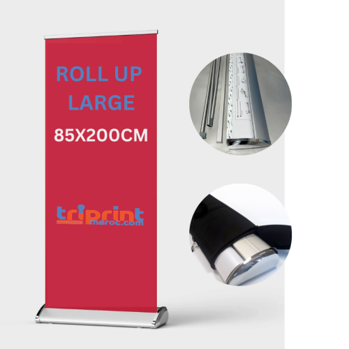 ROLL UP 85X200CM LARGE DE LUX EN ALUMINIUM