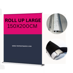 ROLL UP 150X200CM LARGE DE LUX EN ALUMINIUM