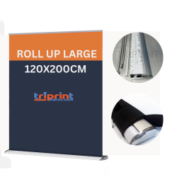 ROLL UP 120X200CM LARGE DE LUX EN ALUMINIUM