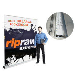 ROLL UP 100X200CM LARGE DE LUX EN ALUMINIUM